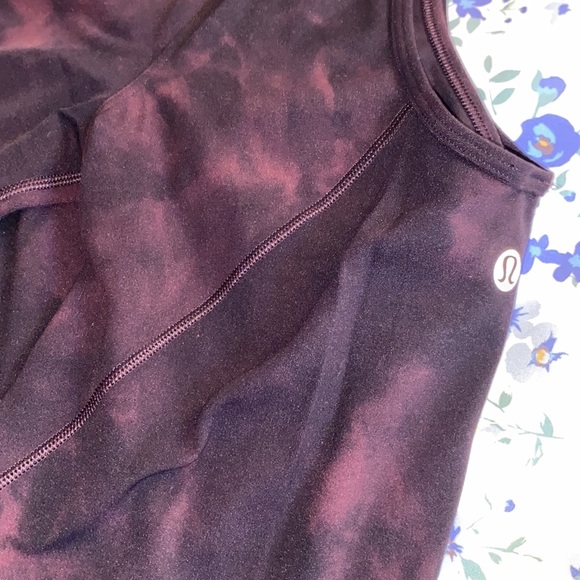 lululemon align long sleeve maroon tie dye - Picture 5 of 7